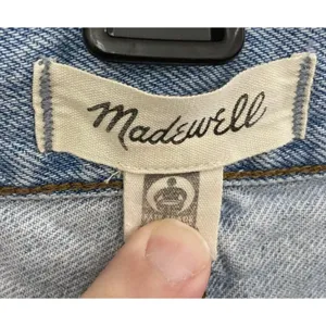 Madewell Super Wide Leg Jeans Stone Wash Blue Size 31P thumbnail 5