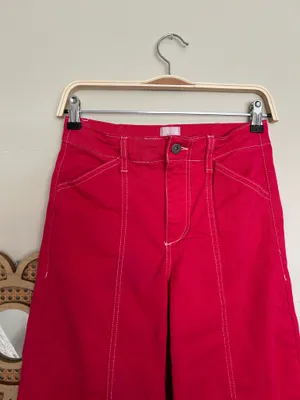 Maeve wide leg high rise pants thumbnail 3