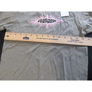 Volcom Juniors’ Sunburst Crewneck Cotton Short‑Sleeve Baby T‑Shirt Dusty Green S thumbnail 6