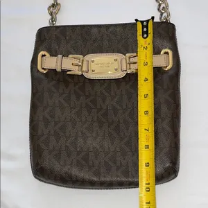 Michael Kors Dark Brown Shoulder Bag with Gold Details thumbnail 3