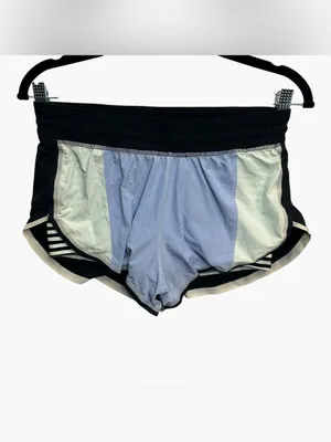 Lululemon Run Speed Short Size 2 Black Blue Stripe Lined 2.5” Running Shorts thumbnail 3