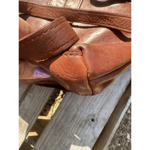Harbour 2nd Leather Brown Crossbody Distressed Buckle‎ Purse thumbnail 5