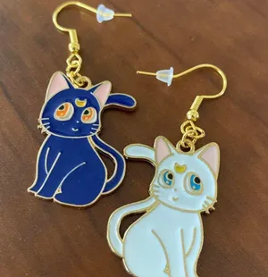 Handmade Sailor Moon  Earrings Kawaii thumbnail 2