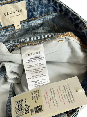 SÉZANE Marja Denim Mini Skirt, Vintage Blue, FR34/US2 thumbnail 8