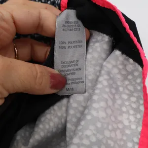 C9 by Champion Shorts Womens M Running Black Dot Neon Pink Trim Excellent thumbnail 3
