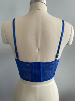 Victorias Secret Very Sexy Bombshell Strappy Fishnet Lace Push-Up Corset Top 34B thumbnail 5