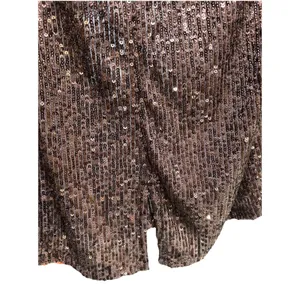 Halogen Sequin Brown Bronze Sleeveless Tank Women Small Shiny Party Cocktail thumbnail 4