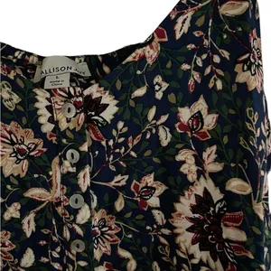 Allison Joy Women's Floral Sleeveless Blouse Large thumbnail 3