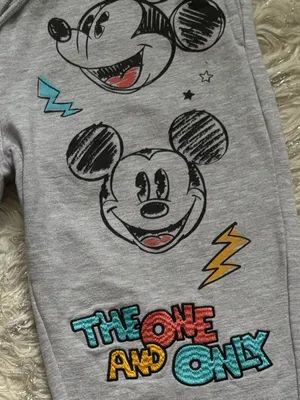 Disney Mickey Mouse Gray Women’s Embroidered Graphic Joggers Size XS(0/2) thumbnail 12
