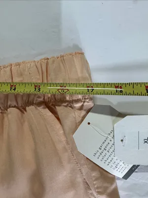 Wonderly Wide Leg Pants XL peach lightweight flowy pull on spring summer beach thumbnail 11