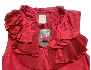 Anthropologie top by Ric Rac embellished neckline sz Large NWT thumbnail 2