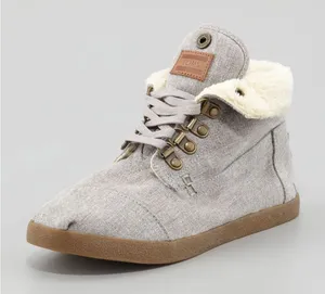 Tom’s Canvas Fold Over Boots thumbnail 1