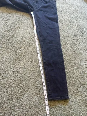 American Eagle Next Level Stretch Jegging Black Womens Size 12 Mid Rise thumbnail 5