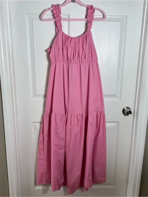 Abercrombie & Fitch Pink Open‎ Back Maxi Dress XLP Petite thumbnail 13
