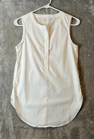 Athleta Long & Lean White Sleeveless Top Size XXS‎ Sleeveless Women's thumbnail 1