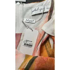 Petal & Pup NWT Floral Laquin Cutout Long Sleeve‎ Maxi Dress XL Adjustable thumbnail 4