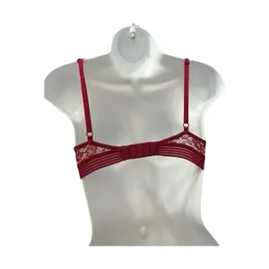 Victorias Secret Red Floral Lace Very Sexy Push-Up Bra Size 32C Underwire thumbnail 4