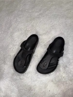 Birkenstock Black Women's Thong Sandals - Comfortable Slip-On size 41 thumbnail 2
