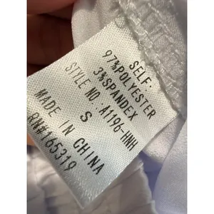 Day + Moon A1196-HNH White Satin Tiered Ruffle Skort Size S thumbnail 8