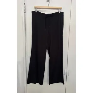Quince Women's Flow Knit Wide Leg Pants in Black Size Large thumbnail 3