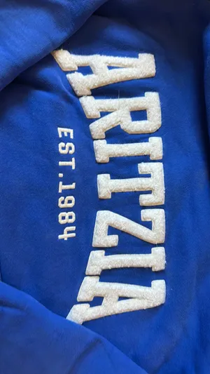 Aritzia Jazz Blue sweatfleece hoodie size small thumbnail 2