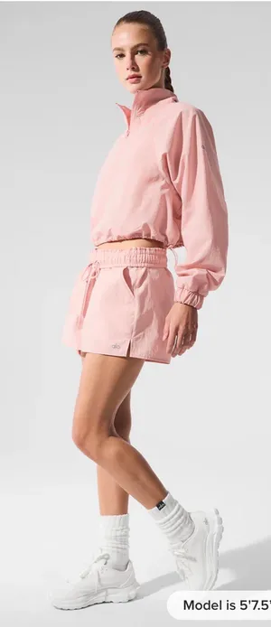 Alo Yoga Alumni Cropped 1/4 Zip Pullover thumbnail 1