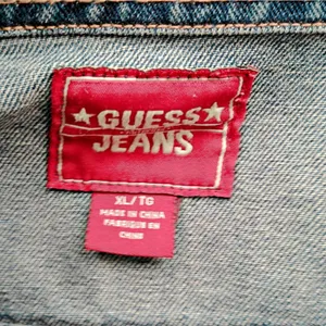 Vintage Guess Jeans Button Up Denim Jacket Women's XL Boho Grunge Rock thumbnail 3