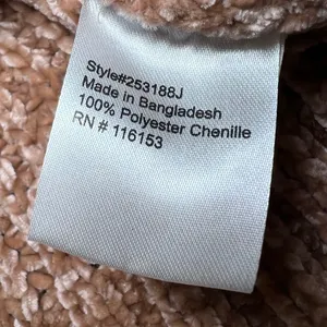 Poof Apparel Chenille Turtleneck Sweater Womens‎ Small Multicolor Striped Cozy thumbnail 6