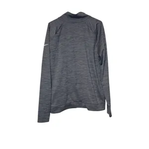 Nike Women‎ Top Pacer 1/2 Zip Long Sleeve Boxy Crop Gray Large thumbnail 8