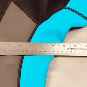 KMT 2 mm Wetsuit Shorty Springsuit Black Cyan Blue Short Sleeve Back Zip Women thumbnail 6