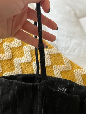 Forever 21 Black Pin Striped Mini Dress thumbnail 8