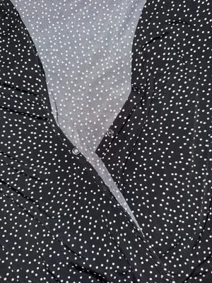 ModCloth Black and White Polka Dot Ruffle Dress‎ Size XL thumbnail 7