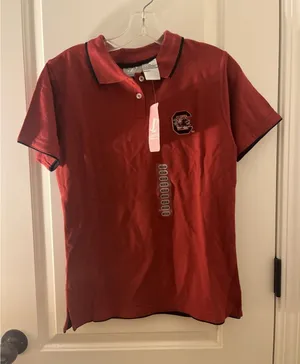 University Of South Carolina Gamecocks USC Women's Juniors Polo Shirt Size M thumbnail 1
