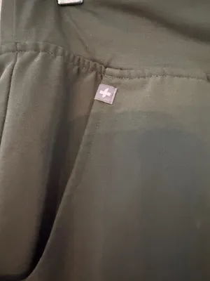 Figs Technical Collection Zamora Olive Nursing Joggers with Orange Drawstring thumbnail 3
