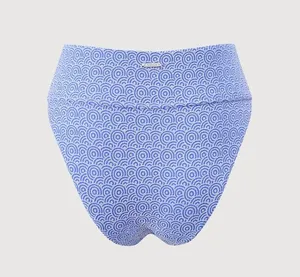 Berlook Blue Jacquard High Waist Bikini Bottom ONLY 63 thumbnail 8