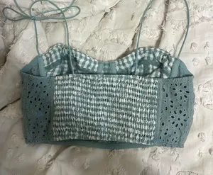 Urban Outfitters blue and white corset thumbnail 2