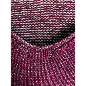 THE TERRITORY AHEAD 100% Cotton Sweater Burgundy Women's XL thumbnail 3