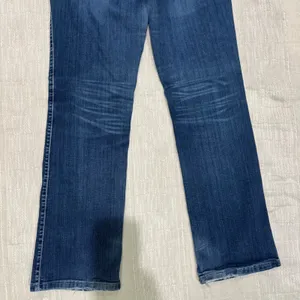 Wrangler Q-Baby 32x30 Ultimate Riding Jeans‎ Dark Wash Bootcut Star Detail 9/10 thumbnail 8