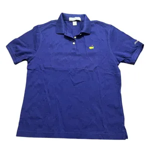 Masters Collection Women's S/S Blue Cotton Golf Shirt Polo Golf Pima‎ Cotton S thumbnail 1