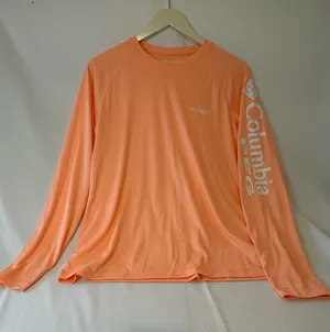 Columbia Long Sleeve Sun Tee in Coral thumbnail 1