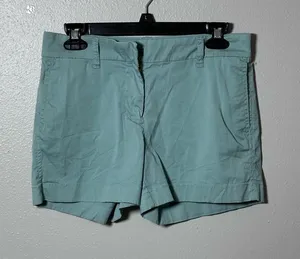 J.Crew Women Green Casual‎ Chino Shorts size 2. thumbnail 1