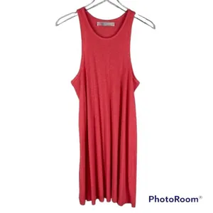 ✨HP✨Free People Beach Coral Ribbed Boho Tank Dress✨ thumbnail 4