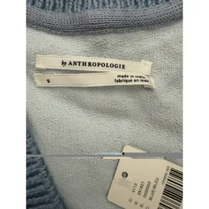 Anthropologie Embroidered Sweater Vest Blue Women's Size Small‎ thumbnail 9