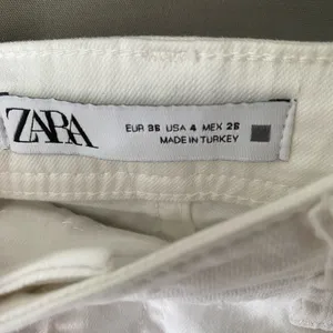Zara‎ sz 4 white distressed boho jeans thumbnail 5
