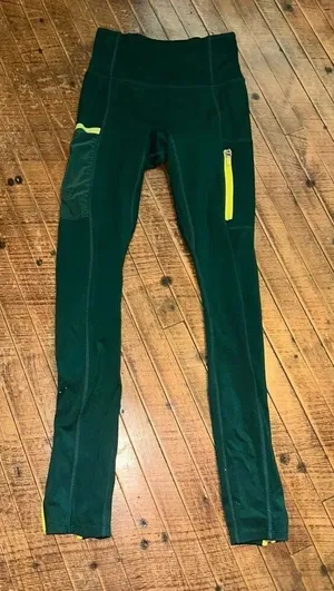 Fabletics Motion 365 green athletic XXS high impact leggings thumbnail 1