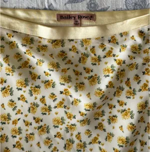 Yellow Floral Maxi Skirt thumbnail 6