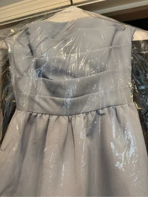 Amsale Arabella Dress in Ice Blue thumbnail 2