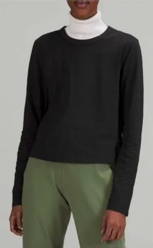 Lululemon Classic-Fit Cotton-Blend Long Sleeve Shirt Black thumbnail 1