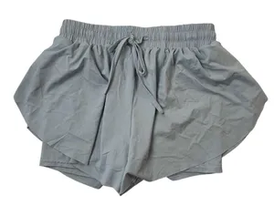 Altar’d State Revival Women's M Blue Gray Flowy‎ Athletic Shorts Butterfly Style thumbnail 1