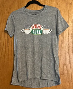 FRIENDS Central Perk Gray Short Sleeve Shirt thumbnail 1